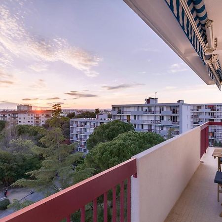 Appartement 2 Chambres, Dernier Etage, Parking Gratuit Dans Residence, Balcon & Coucher De Soleil Montpellier Zewnętrze zdjęcie